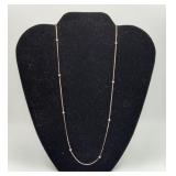 Sterling Silver Bead Necklace