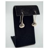 Sterling Silver Tear Drop Dangle Earrings