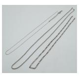 Sterling Silver Necklaces FOR REPAIR 20.5 grams