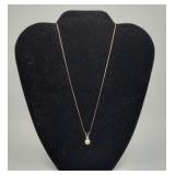 Sterling Silver Pearl Pendant Necklace