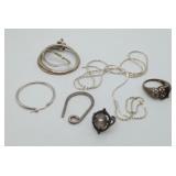 Sterling Silver Scrap Repair Jewelry Ring more 29g