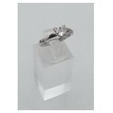 Sterling Silver Kitty Cat CZ Ring Kitten Jewelry