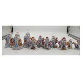 10 Ded Moroz Father Frost Russian Santa Bells Figs