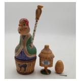 Baba Yaga Slavic Matryoshka Folk Art Figure