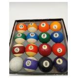 Vintage Billard Pool Balls & Cue Ball