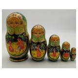 Russian Stacking Matryoshka Nesting Doll SIGNED