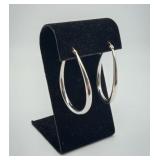 Sterling Silver Dangle Hoop Earrings 7.1gram