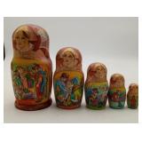 Fairy Tale THE FROG Russian Matryoshka Doll