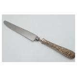 Kirk Sterling Silver Repousse Knife NEED REPAIR