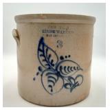 Antique Stoneware Crock New York Fort Edward 3 Gal