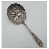 S Kirk Sterling Silver Repousse Bonbon Spoon 26.9g