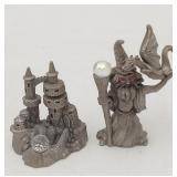 Spoonques Pewter Wizzard Castle Medieval Fantasy