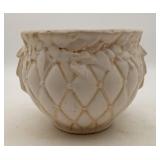 Mc Coy Pottery Jariniere Planter Quilted Diamond