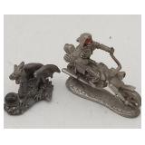 Ral Partha Skeleton Rider & Dragon Figures