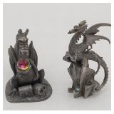 Tudor Pewter Dragon Myth & Magic Guardian Figures