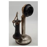 Candlestick Western Electric Nickel Plate Phone