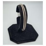 Sterling Silver Twisted Wire Bangle Bracelets 11.8