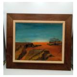 1962 Grany MCM Oil on Compostion Surrealist