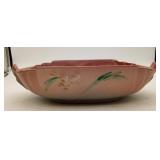 Roseville Pink Blue Flower Console Pottery Bowl