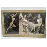 Marilyn Monroe Bettie Page Nude Black White Photo