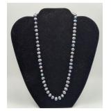 Freshwater Black Purple Hue Pearl Necklace 7-8mm