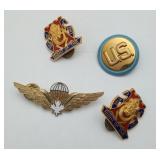 Military Badges Airborn Jump Wings US Infantry DUI