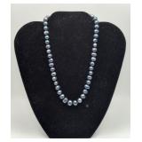 Freshwater Black Peacock Pearl Necklace 8-9MM