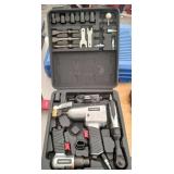 Husky 4pc Air Tool Kit Impact Wrench Chisel Die