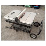 10' Porter Cable Table Saw On Portable Wheels