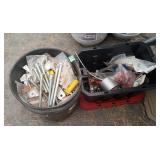 Bucket Carriage Bolts Lag Bolts Box Lot