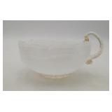 Venetian Glass Latticino Swirl Art Glass Bowl