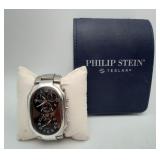 Philip Stein Teslar Dual Time Chrongraph Watch MIB