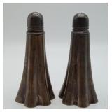 Sterling Silver Holloware Salt Pepper Shakers 41gm