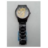 Golden Dragon Skeleton Forsing Wristwatch