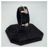 Sterling Silver Palm Tree Cuff Bracelet Small Size