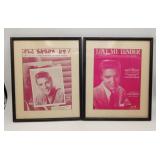 1950's Elvis Presley Sheet Music & Collage Print