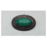 Sterling Silver Malachite Native American??