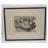 Flying Fish Nahum Tschacbasov MCM SIGNED ART