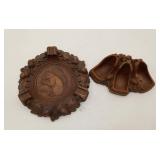 Syroco Wood Cigar Ashtray Smoking Pipe Holders