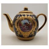 Limoges Royalty Porcelain Gold Trim Teapot
