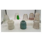 Vitnage Frosted Floral Opalescent Glass Lamp Shade