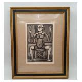 Georges Rouault CLOWN ASSIS Litho Print not signed