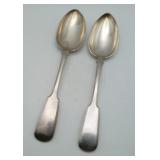 2 Russian Spoons 87% Silver 161 Grams SEE NOTES