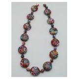 Vintage Murano Millefioris Glass Necklace