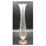 Sterling Silver Crystal Rose Bud Vase