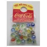 COKE Advertising Marbles Coca-Cola Catseye
