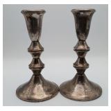 Sterling Silver Candlesticks by Duchin Weighted