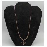 Sterling Silver Texas Longhorn Pendant Necklace