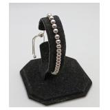 Sterling Silver Graduated Bead Bracelet