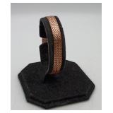 Rose Gold On Sterling Silver Braided Bracelet